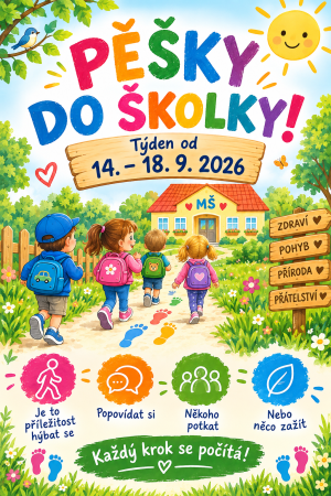 pěšky do školky